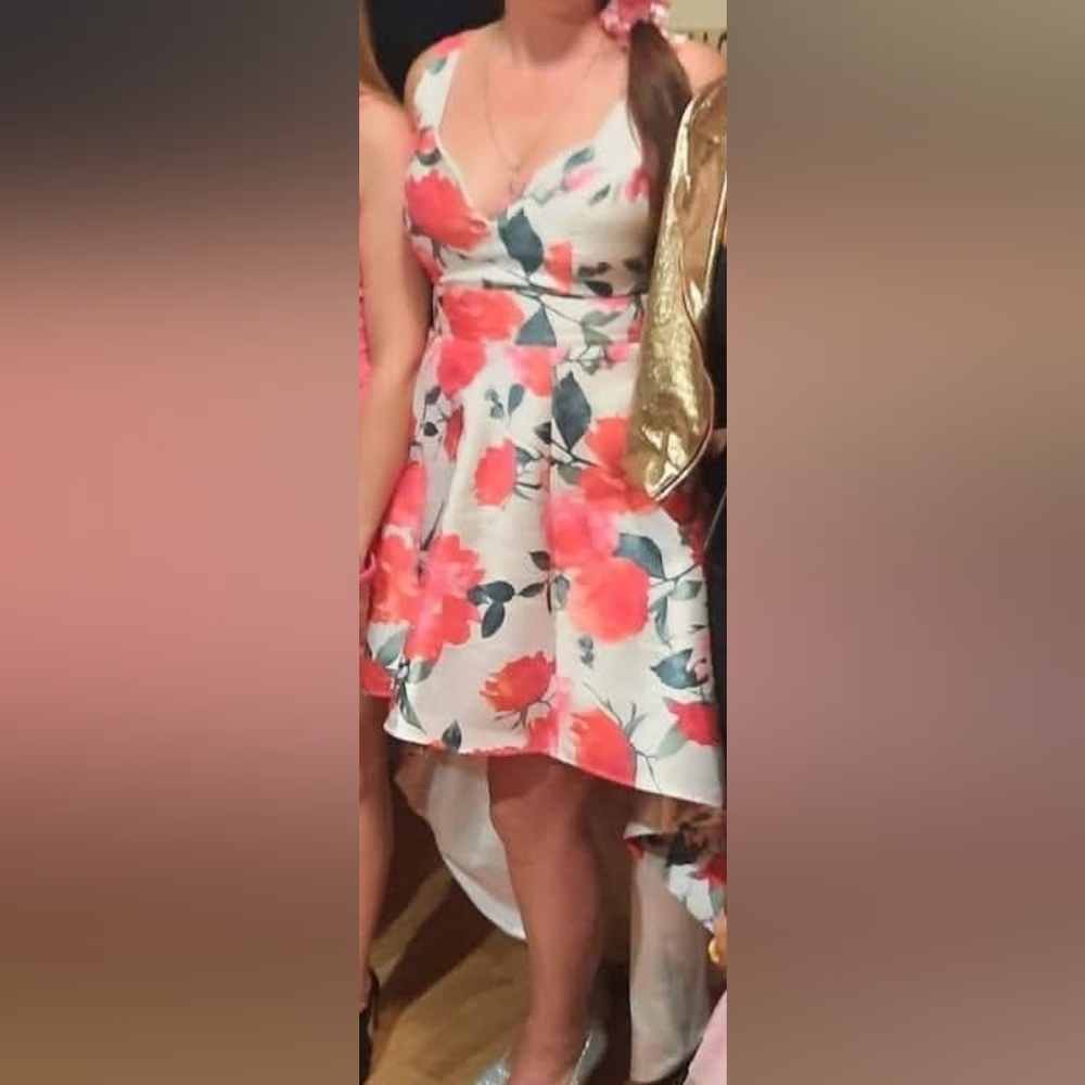 Crystal Doll White Dress with Pink and Red Accents